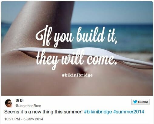 Bikini Bridge la derniere folie minceur a partager